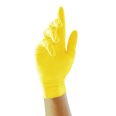 unigloves-pearl-yellow-nitrile-hansker