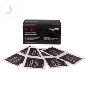 Select black alcohol swab