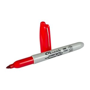 Markeringstusj-sharpie-rod